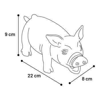 Visuel 2 du produit Jouet Chien - Flamingo Cochon en latex Rose - 22 x 8 x 9 cm