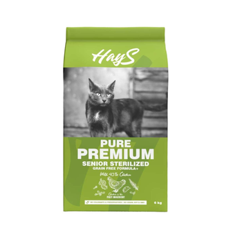 Visuel 2 du produit Croquettes Chat Senior Stérilisé – Hays Pure Premium au poulet – 6 kg