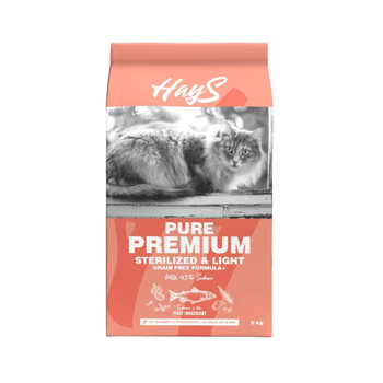 Visuel 2 du produit Croquettes Chat Stérilisé – Hays Pure Premium Light au saumon – 6 kg