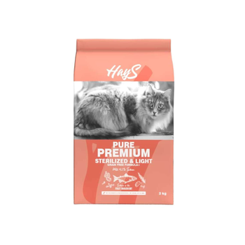 Visuel 2 du produit Croquettes Chat Stérilisé – Hays Pure Premium Light au saumon– 2 kg