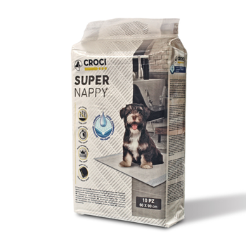 Visuel 1 du produit Hygiène Chien - Tapis d'apprentissage Croci Super Nappy - 90 x 60 cm - Lot de 10