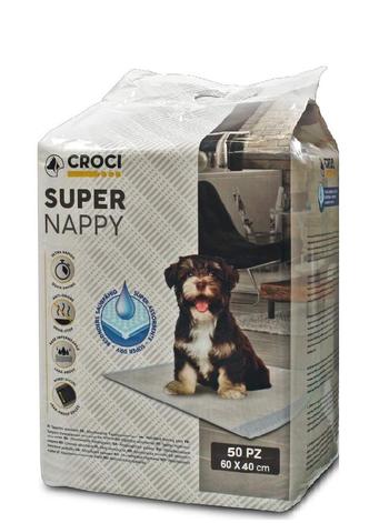 Visuel 1 du produit Hygiène Chien - Tapis d'apprentissage Croci Super Nappy - 60 x 40 cm - Lot de 50