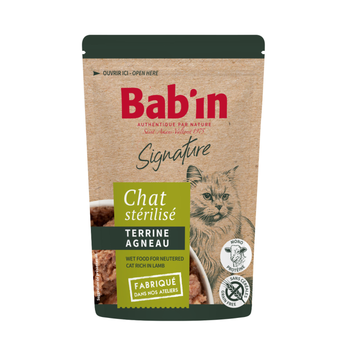 Visuel 1 du produit Boîte Chat - Bab'in Terrine Agneau en sachet - 80 gr