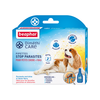 Visuel 1 du produit Pipettes antiparasitaires Petit Chien – Beaphar DiméthiCARE – 6 x 1,5 ml