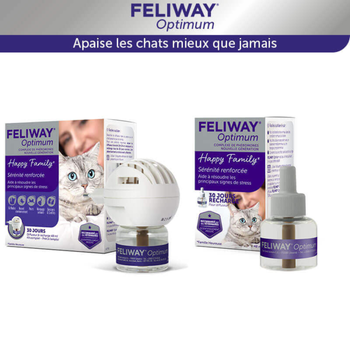 Visuel 2 du produit Feliway Optimum - Diffuseur anti-stress + recharge 48 ml