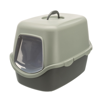 Visuel 2 du produit Hygiène Chat - Trixie Maison de toilette Vico anthracite/gris/vert - 40 x 40 x 56 cm