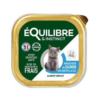 Visuel 2 du produit Boîtes Chat - Équilibre & Instinct Mousse chaton Saumon et carottes - 85 gr