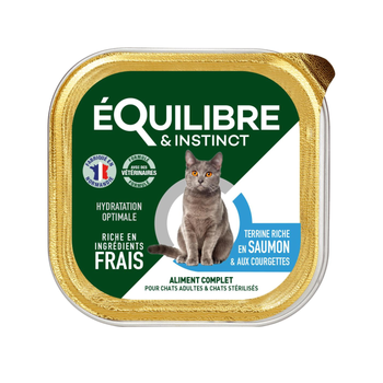 Visuel 2 du produit Boîtes Chat - Équilibre & Instinct Terrine chat stérilisé Saumon - 85 gr