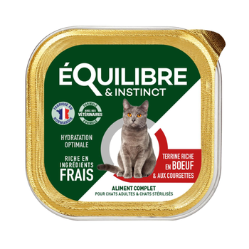 Visuel 2 du produit Boîtes Chat - Équilibre & Instinct Terrine chat stérilisé Bœuf - 85 gr