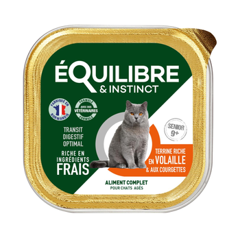 Visuel 1 du produit Boîtes Chat - Équilibre & Instinct Terrine chat sénior Volaille - 85 gr