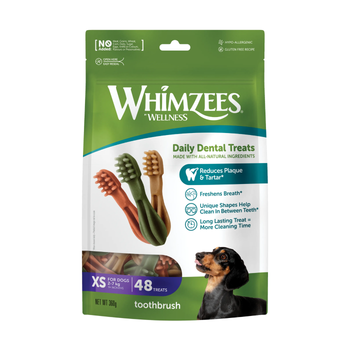 Visuel 1 du produit Friandises Chien - Whimzees Toothbrush XS - 48 friandises