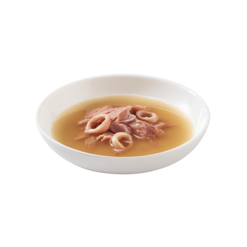 Visuel 2 du produit Soupe chat Schesir Thon sauvage et Calmars - 85g