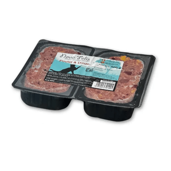 Visuel 1 du produit BARF Chat - Easy Barf Nova Felis au poulet et dinde - 500 gr