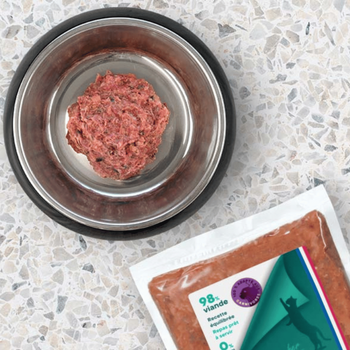 Visuel 2 du produit BARF Chat - Qru Simplement Lapin et Boeuf surgelé - 450 gr