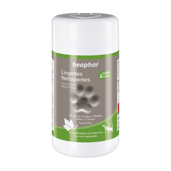 Visuel 1 du produit Hygiène – Beaphar Lingettes Nettoyantes Premium – x 100