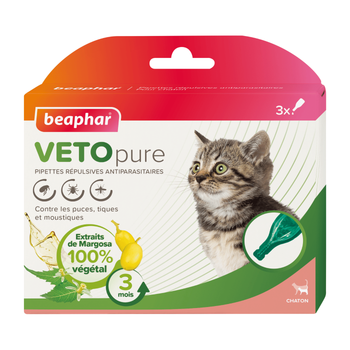 Visuel 1 du produit Pipettes antiparasitaires chatons Beaphar x3