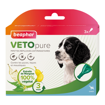 Visuel 1 du produit Pipettes antiparasitaires chiots Beaphar x3