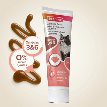 Visuel 2 du produit Pâte au saumon spécial beauté du pelage du chat - 100 g