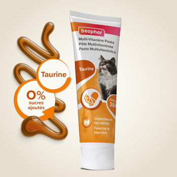 Visuel 2 du produit Pâte multivitaminée à la taurine et aux omégas pour chat - 100 g