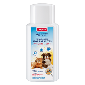 Visuel 1 du produit Shampooing antiparasitaire Chien et Chat – Beaphar DiméthiCARE – 200 ml