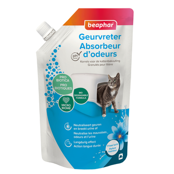 Visuel 1 du produit Hygiène Chat – Beaphar Absorbeur d'odeur parfum Fraîcheur – 400 g