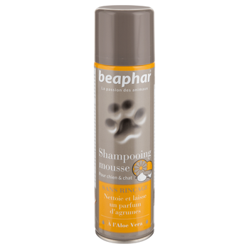 Visuel 1 du produit Hygiène Chien et Chat – Beaphar Shampooing Mousse Sans Rinçage – 250 ml