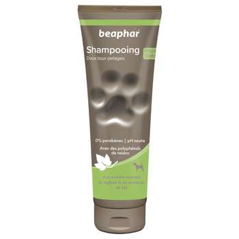 Visuel 1 du produit Hygiène Chien – Beaphar shampooing premium doux tous pelages – 250 ml