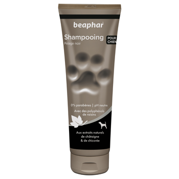 Visuel 1 du produit Hygiène Chien – Beaphar shampooing premium pelage noir – 250 ml