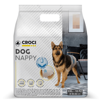 Visuel 1 du produit Hygiène Chien - Couches Croci Dog Nappy - XXL