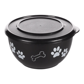 Visuel 1 du produit Gamelle Chien - Flamingo Ecuelle avec couvercle Kena Noir - Ø 15 cm