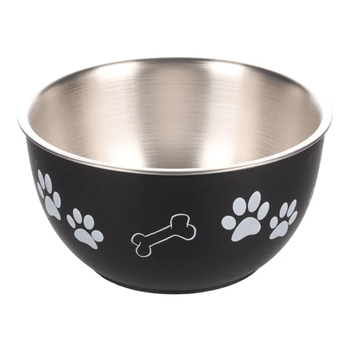 Visuel 2 du produit Gamelle Chien - Flamingo Ecuelle avec couvercle Kena Noir - Ø 15 cm