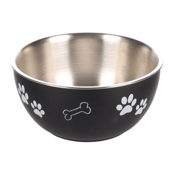 Visuel 2 du produit Gamelle Chien - Flamingo Ecuelle avec couvercle Kena Noir - Ø 17,2 cm