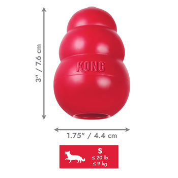 Visuel 2 du produit Jouet Chien – KONG® Classic Rouge – Taille S