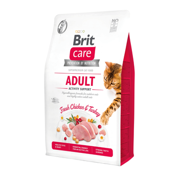 Visuel 1 du produit Croquettes chat - Brit Care Cat Grain Free Adulte Activity Support - 2kg