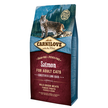 Visuel 1 du produit Croquettes chat adult - Carnilove Cat Salmon - 6kg