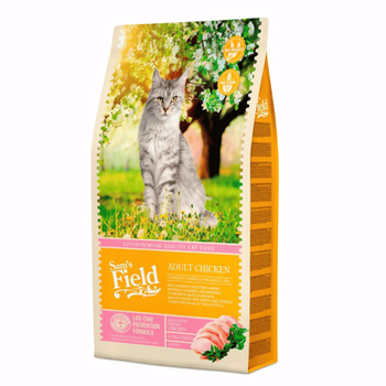 Visuel 1 du produit Croquettes Chat Adulte – Sam's Field au poulet – 7,5 kg