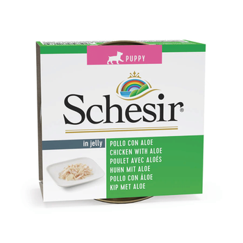 Visuel 1 du produit Boîte Chiot - Schesir Pâtée au Poulet avec Aloès en Gelée - 150g