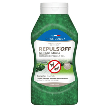 Visuel 1 du produit Comportement Chien et Chat– Francodex Répulsif d’extérieur en gel – 640g