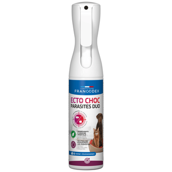 Visuel 1 du produit Francodex Brumisateur Antiparasitaires 2 en 1 Ecto Choc - 200 ml