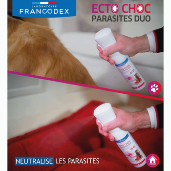 Visuel 2 du produit Francodex Brumisateur Antiparasitaires 2 en 1 Ecto Choc - 200 ml