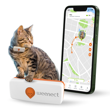 Visuel 2 du produit Sécurité Chat - Weenect GPS blanc XS – 60 X 23 X 12 mm