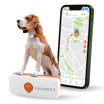 Visuel 2 du produit Sécurité Chien - Weenect GPS blanc XS – 60 X 23 X 12 mm