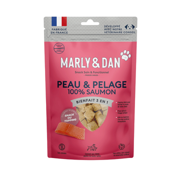Visuel 1 du produit Friandise Chien – Marly & Dan Freeze Dried « Peau et pelage » - 50 gr