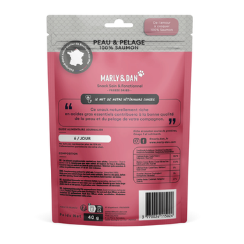 Visuel 2 du produit Friandise Chat – Marly & Dan Freeze Dried « Peau et pelage » - 40 gr