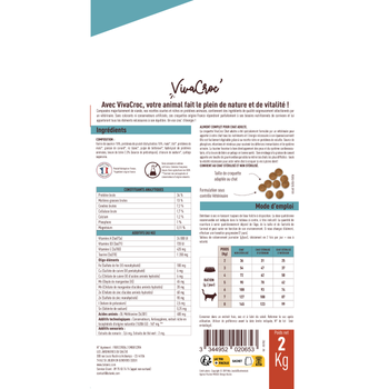 Visuel 2 du produit Croquettes Chat – VivaCroc Adulte Stérilisé Saumon – 2 kg