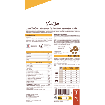Visuel 2 du produit Croquettes Chat – VivaCroc Adulte Stérilisé Poulet – 2 kg