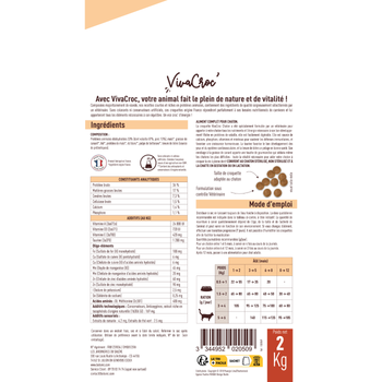 Visuel 2 du produit Croquettes Chat – VivaCroc Chaton Poulet – 2 kg