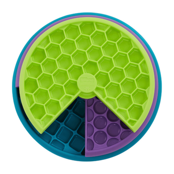 Visuel 1 du produit Nina Ottosson Jouet d'intelligence Lickin' Layers Niveau 2 Vert et violet - Ø 26 cm