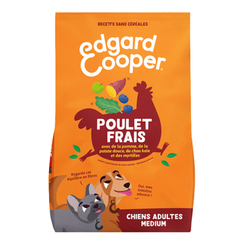 Visuel 1 du produit Edgard & Cooper Croquettes Chien Adulte Poulet Sans Céréales - 2,5 kg