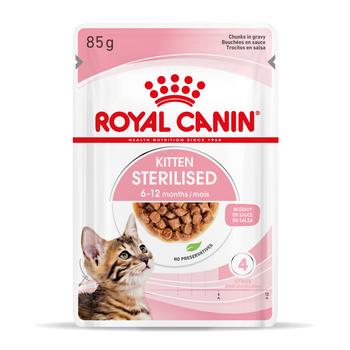 Visuel 2 du produit Boîtes Chat – Royal Canin Sachet Sauce Kitten Sterilised - 12 x 85 g